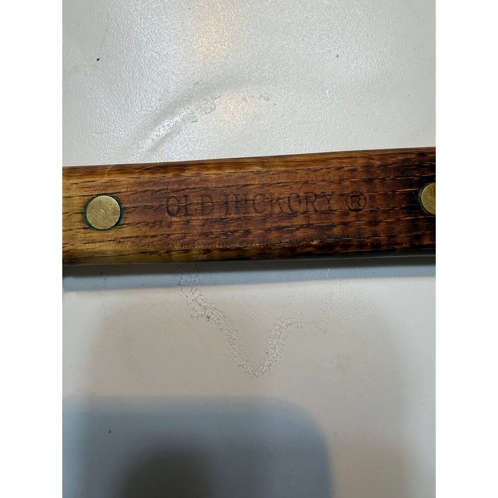 Old Hickory Ontario Knife Co. Tru Edge Cutlery USA Brass Rivets Full Tang - Picture 4 of 4
